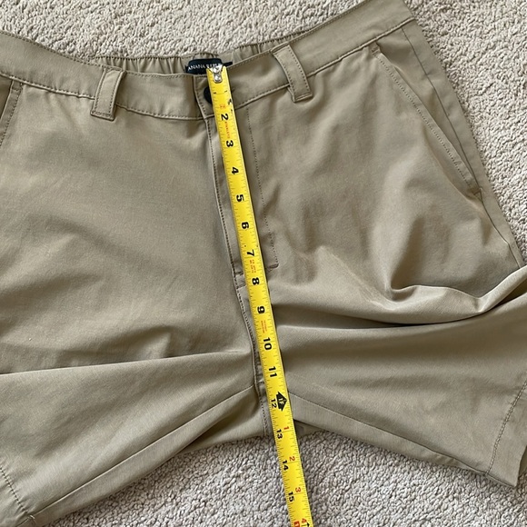Banana Republic Men’s Comfort Flat Front Shorts 34 Khaki Tan 9’’ Inseam Casual - Picture 7 of 14